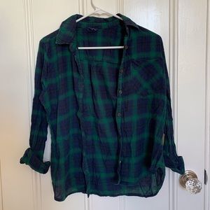 Forever 21 Green Flannel